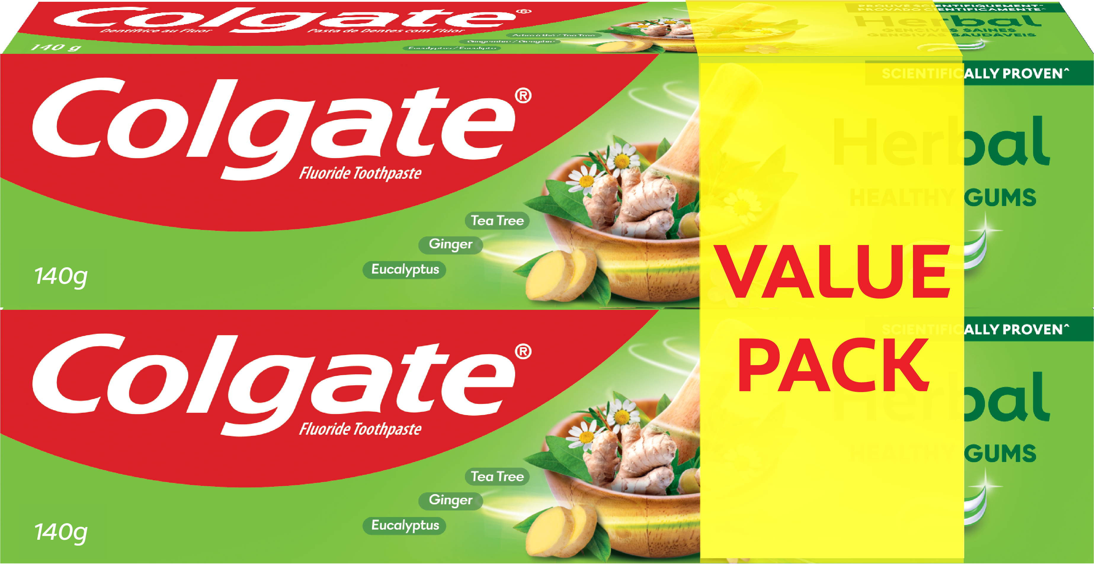 Colgate Herbal Toothpaste 140G Value Pack